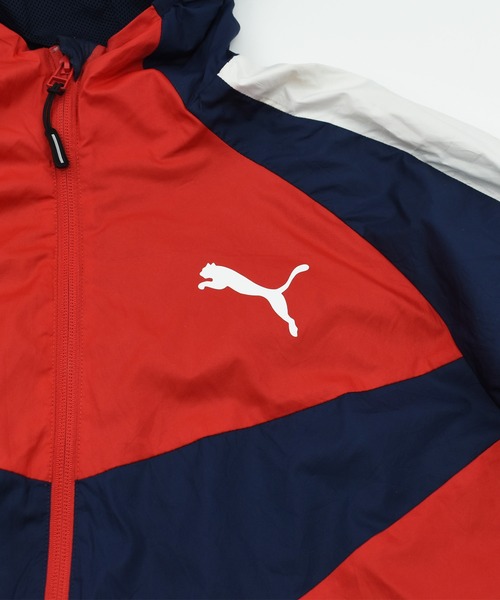 PUMA（プーマ）の「【ヴィンテージ古着】PUMA フルジップジャケット（ブルゾン・メンズ・レッド・SMALL）」の4枚目の写真