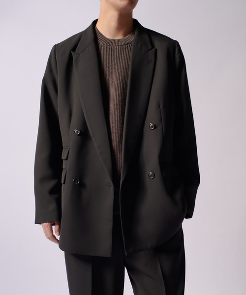 Lui's（ルイス）の「comfortable ダブルジャケット（テーラードジャケット・メンズ・ブラック/ブラック系その他・S/M）」の18枚目の写真