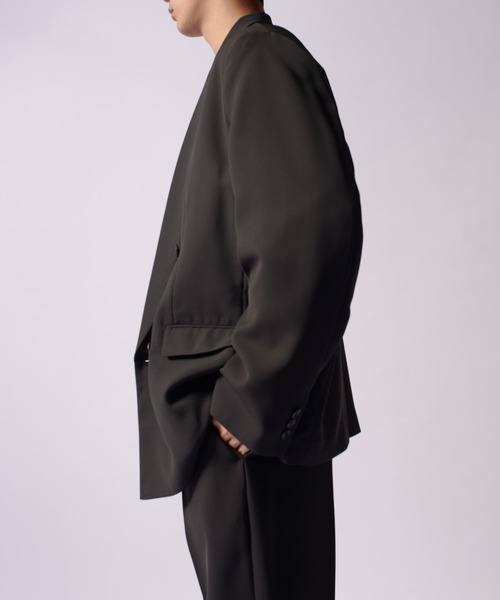 Lui's（ルイス）の「comfortable ダブルジャケット（テーラードジャケット・メンズ・ブラック/ブラック系その他・S/M）」の19枚目の写真