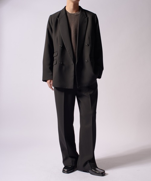 Lui's（ルイス）の「comfortable ダブルジャケット（テーラードジャケット・メンズ・ブラック/ブラック系その他・S/M）」の21枚目の写真