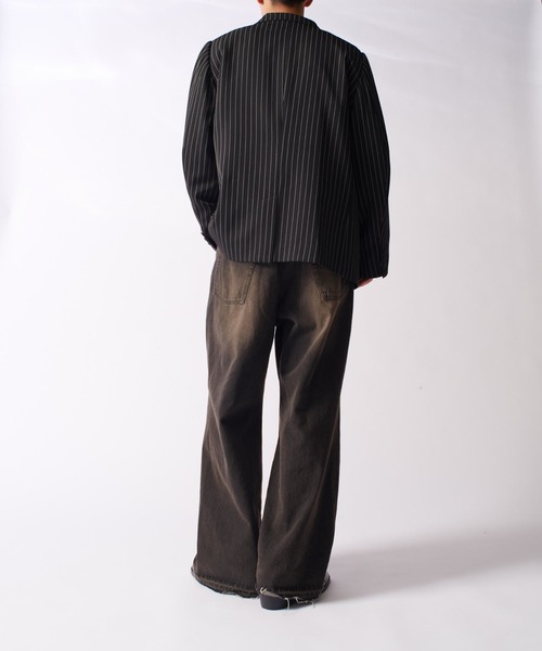 Lui's（ルイス）の「comfortable ダブルジャケット（テーラードジャケット・メンズ・ブラック/ブラック系その他・S/M）」の16枚目の写真