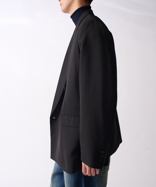 Lui's（ルイス）の「comfortable ダブルジャケット（テーラードジャケット・メンズ・ブラック/ブラック系その他・S/M）」の4枚目の写真