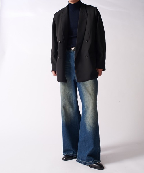 Lui's（ルイス）の「comfortable ダブルジャケット（テーラードジャケット・メンズ・ブラック/ブラック系その他・S/M）」の7枚目の写真