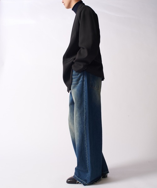 Lui's（ルイス）の「comfortable ダブルジャケット（テーラードジャケット・メンズ・ブラック/ブラック系その他・S/M）」の8枚目の写真