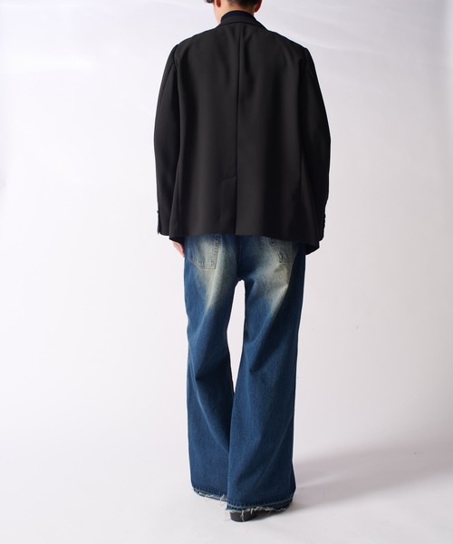 Lui's（ルイス）の「comfortable ダブルジャケット（テーラードジャケット・メンズ・ブラック/ブラック系その他・S/M）」の9枚目の写真