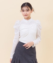 ベロアチュールトップス
