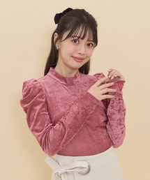 REDYAZEL | ベロアチュールトップス(Tシャツ/カットソー)