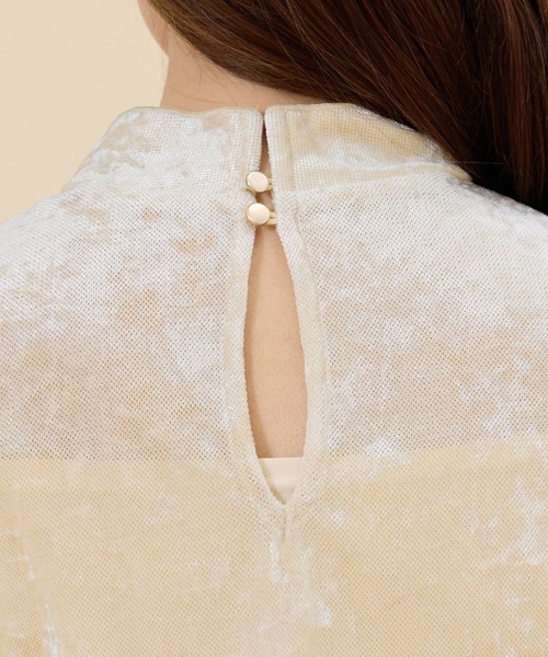 REDYAZEL（レディアゼル）の「ベロアチュールトップス（Tシャツ/カットソー・レディース・ピンク/グレー/オフホワイト/ホワイト・FREE）」の13枚目の写真