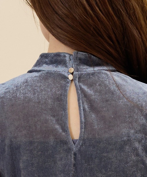 REDYAZEL（レディアゼル）の「ベロアチュールトップス（Tシャツ/カットソー・レディース・ピンク/グレー/オフホワイト/ホワイト・FREE）」の20枚目の写真