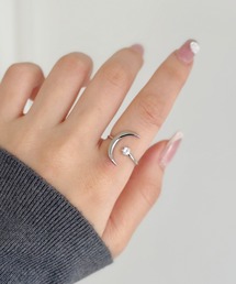 セール】ロング ナロー リボンリング-long narrow ribbon ring