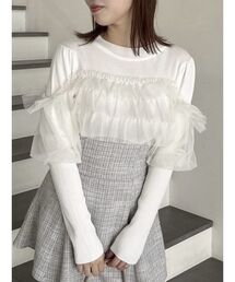 dazzlin | ティアードドッキングニットトップス(ニット/セーター)