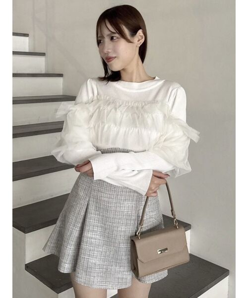 極美品♡ルネ♡ティアードトップス dazzlin（ダズリン）の「ティアードドッキングニットトップス（ニット