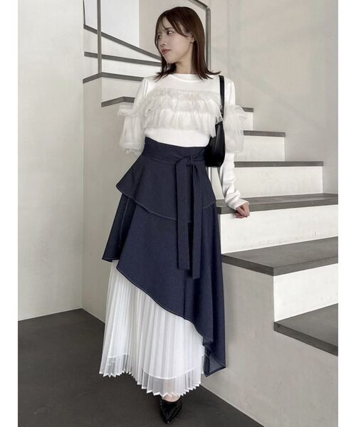 dazzlin（ダズリン）の「ティアードドッキングニットトップス（ニット