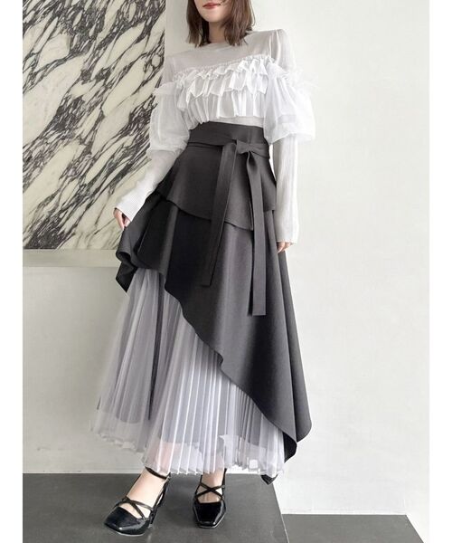 極美品♡ルネ♡ティアードトップス dazzlin（ダズリン）の「ティアードドッキングニットトップス（ニット