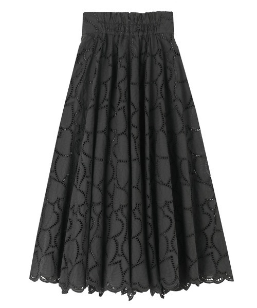 JENNE（ジェンヌ）の「ラグジュアリーコットンレーススカート（スカート・レディース・ホワイト/ブラック・SMALL/MEDIUM/LARGE）」の10枚目の写真