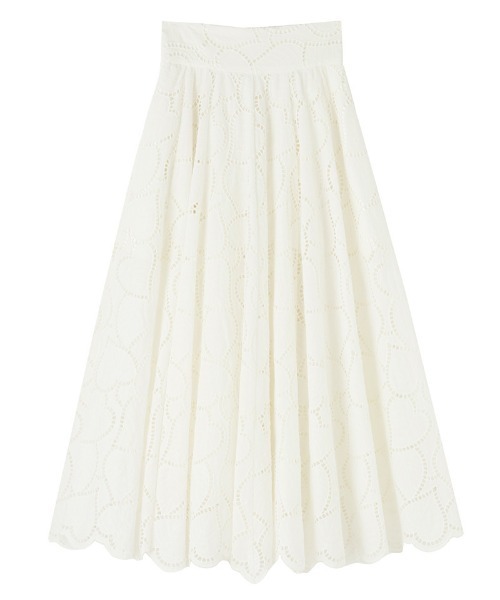 JENNE（ジェンヌ）の「ラグジュアリーコットンレーススカート（スカート・レディース・ホワイト/ブラック・SMALL/MEDIUM/LARGE）」の15枚目の写真