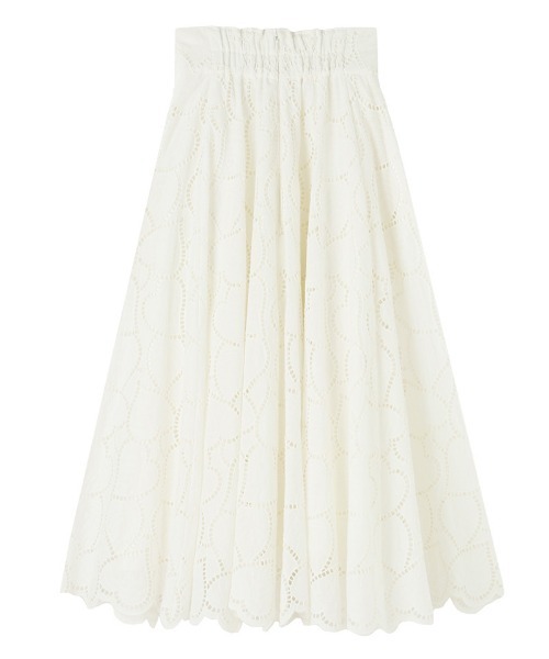 JENNE（ジェンヌ）の「ラグジュアリーコットンレーススカート（スカート・レディース・ホワイト/ブラック・SMALL/MEDIUM/LARGE）」の16枚目の写真