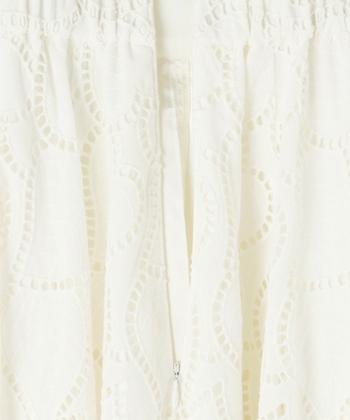 JENNE（ジェンヌ）の「ラグジュアリーコットンレーススカート（スカート・レディース・ホワイト/ブラック・SMALL/MEDIUM/LARGE）」の17枚目の写真