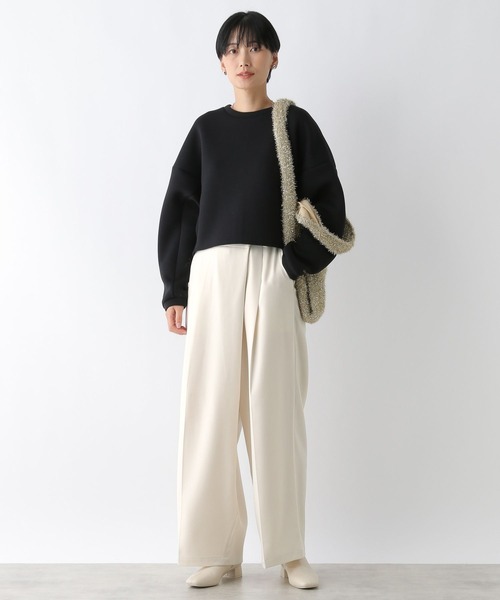 LEPSIM（レプシィム）の「ストレッチウールライクラップパンツ　147610（その他パンツ・レディース・アイボリー/グレー・FREE）」の8枚目の写真