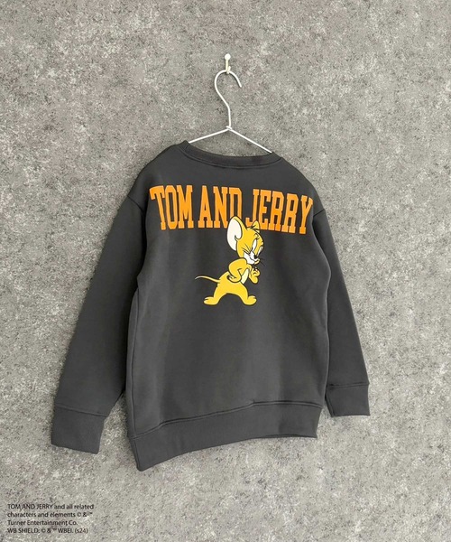 Tom&Jerry(トムアンドジェリー)の「TOM&JERRY トム&ジェリー 綿タッチ 裏起毛 ピリング加工 バックプリント BIG トレーナー(スウェット・キッズ・杢グレー/グレー系/アイボリー系/ブラック/グレー系2/グレー系3/グレー系1/ベージュ系/アイボリー系1/グリーン/グリーン系/ブラック系/チャコール/ベージュ/オートミール/ネイビー・110cm/120cm/130cm/140cm/150cm/160cm)」の8枚目の写真