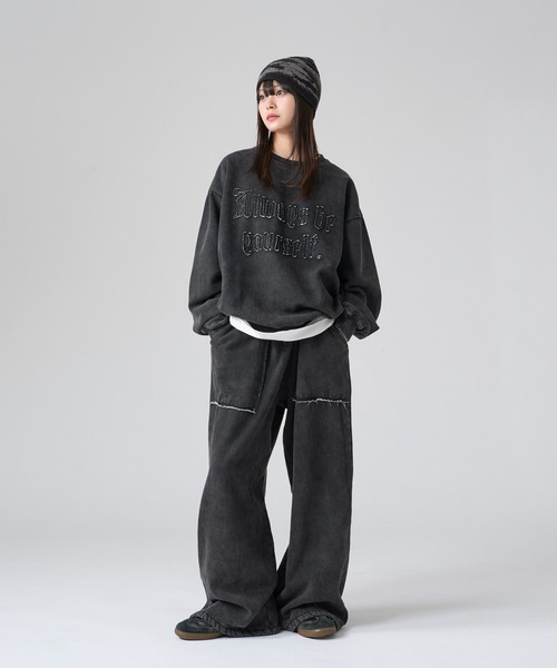 【ちー】 Vintage Like スウェットパンツ VINTAGE LIKE WIDE SWEAT PANTS/ヴィンテージライクワイド