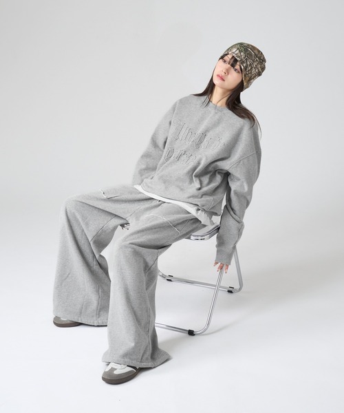 kutir（クティール）の「VINTAGE LIKE WIDE SWEAT PANTS/ヴィンテージライクワイドスウェットパンツ（その他パンツ・メンズ・杢グレー/ボルドー/ブラック/ネイビー・LARGE/MEDIUM/SMALL）」の6枚目の写真