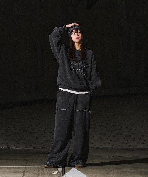kutir（クティール）の「VINTAGE LIKE WIDE SWEAT PANTS/ヴィンテージライクワイドスウェットパンツ（その他パンツ・メンズ・杢グレー/ボルドー/ブラック/ネイビー・LARGE/MEDIUM/SMALL）」の16枚目の写真