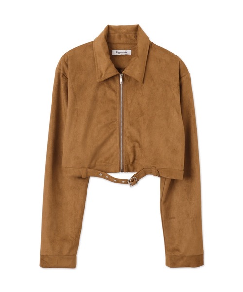 Figments（フィグメンツ）の「クロップドシングルライダースジャケット（ライダースジャケット・レディース・ブラック/キャメル・FREE）」の20枚目の写真