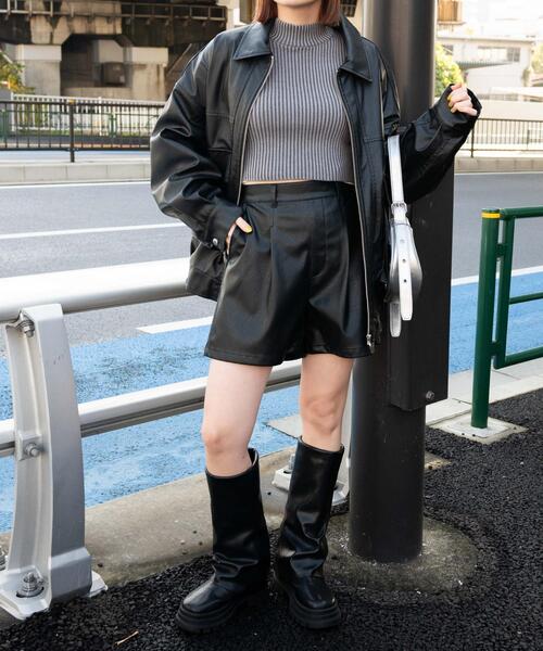 WEGO/ヴィンテージライクPUショートパンツ（その他パンツ）｜WEGO