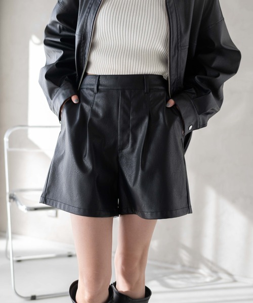 WEGO/ヴィンテージライクPUショートパンツ（その他パンツ）｜WEGO