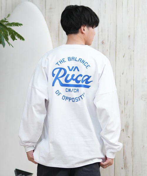 RVCA/ルーカ ロンTee/長袖Tシャツ ラウンドロゴ オーバーサイズ
