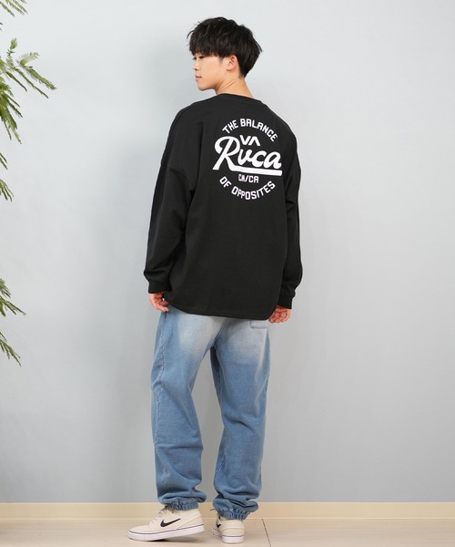RVCA（ルーカ）の「RVCA/ルーカ ロンTee/長袖Tシャツ ラウンドロゴ オーバーサイズ ユニセックス BF041-152（Tシャツ/カットソー・メンズ・ベージュ/ホワイト/ブラック・L/M/S）」の15枚目の写真