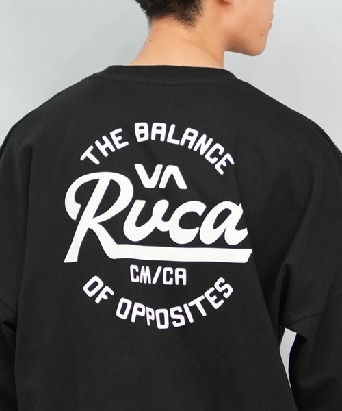 RVCA（ルーカ）の「RVCA/ルーカ ロンTee/長袖Tシャツ ラウンドロゴ オーバーサイズ ユニセックス BF041-152（Tシャツ/カットソー・メンズ・ベージュ/ホワイト/ブラック・L/M/S）」の17枚目の写真
