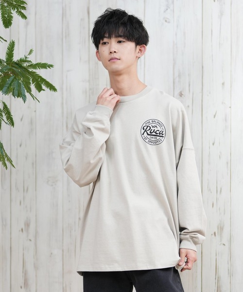 RVCA/ルーカ ロンTee/長袖Tシャツ ラウンドロゴ オーバーサイズ