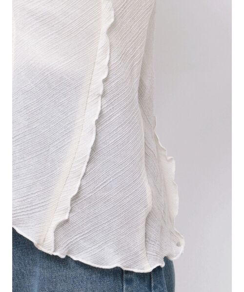 OUNNOUN（オウンノウン）の「【OUNNOUN】楊柳2WAYフレアスリーブブラウス（シャツ/ブラウス・レディース・イエロー/アイボリー/ブラック・FREE）」の12枚目の写真