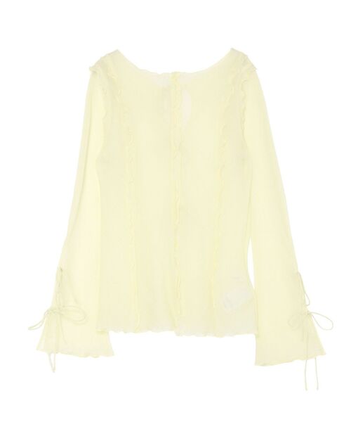 OUNNOUN（オウンノウン）の「【OUNNOUN】楊柳2WAYフレアスリーブブラウス（シャツ/ブラウス・レディース・イエロー/アイボリー/ブラック・FREE）」の20枚目の写真