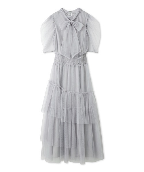 FURFUR(ファーファー)の「ハーフスリーブチュールドレス(ドレス・レディース・ライトブルー/グレー/ピンク・FREE)」の15枚目の写真