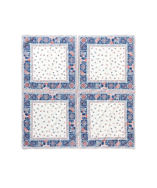 BEAMS BOY（ビームスボーイ）の「【別注】BINDU / マリン スカーフ（バンダナ/スカーフ・レディース・ホワイト・ONE SIZE）」の4枚目の写真