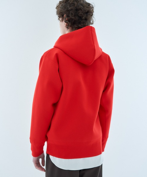 ESTNATION（エストネーション）の「ESTNATION / ECOポリ ミラノリブフーディーブルゾン（パーカー・メンズ・ホワイト/グレイッシュブルー/ブラック/レッド・MEDIUM/LARGE/X-LARGE/SMALL）」の10枚目の写真