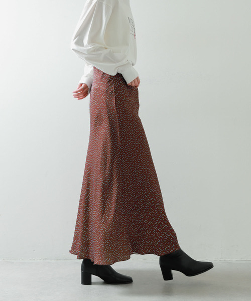 SENSE OF PLACE by URBAN RESEARCH(センスオブプレイスバイアーバンリサーチ)の「ドットナロースカート(スカート・レディース・ブラウン系その他/ブラック系その他/ホワイト系その他・SMALL/MEDIUM)」の14枚目の写真