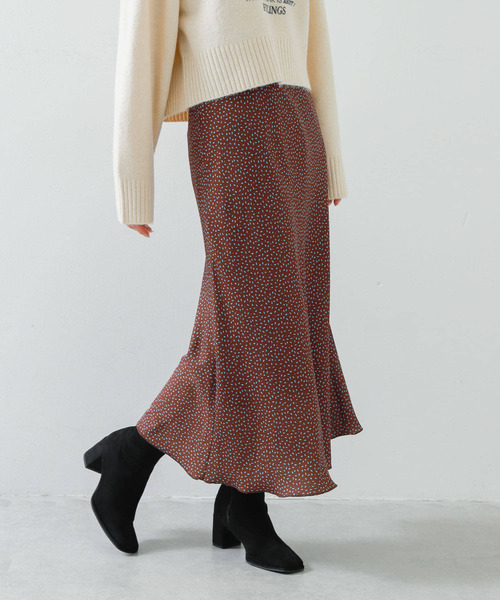 SENSE OF PLACE by URBAN RESEARCH(センスオブプレイスバイアーバンリサーチ)の「ドットナロースカート(スカート・レディース・ブラウン系その他/ブラック系その他/ホワイト系その他・SMALL/MEDIUM)」の19枚目の写真