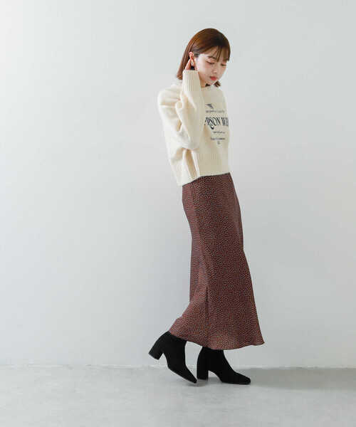 SENSE OF PLACE by URBAN RESEARCH(センスオブプレイスバイアーバンリサーチ)の「ドットナロースカート(スカート・レディース・ブラウン系その他/ブラック系その他/ホワイト系その他・SMALL/MEDIUM)」の21枚目の写真