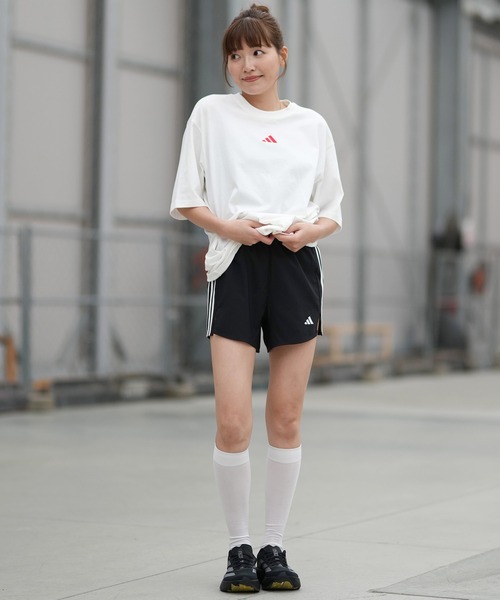 adidas(アディダス)の「adidas/アディダス W 3ST ハイライズショーツ KWH27(その他パンツ・レディース・ブラック×ホワイト・M/L)」の9枚目の写真
