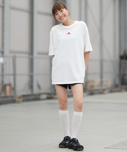 adidas(アディダス)の「adidas/アディダス W 3ST ハイライズショーツ KWH27(その他パンツ・レディース・ブラック×ホワイト・M/L)」の10枚目の写真