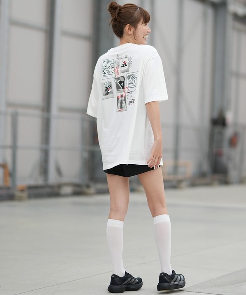 adidas(アディダス)の「adidas/アディダス W 3ST ハイライズショーツ KWH27(その他パンツ・レディース・ブラック×ホワイト・M/L)」の11枚目の写真