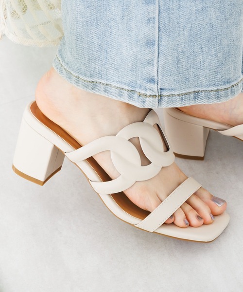 美品　　HIMIKO アイボリー レザーグルカ サンダル 25cm 美品 HIMIKO アイボリー レザーグルカ サンダル 25cm HIMIKO