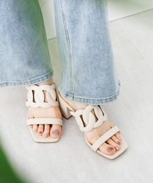 HIMIKO（ヒミコ）の「【HIMIKO】【ZOZOTOWN限定】カットワークミュールサンダル/650201（サンダル）」