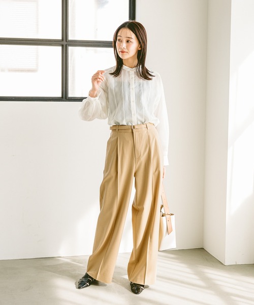 ［専用］ホワイトです セール】ウツクシルエットプレミアムワイドパンツTall/252439（その他