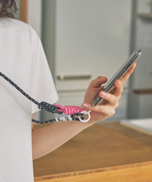 Unblend】配色ドローコード スマホ ショルダー ストラップ