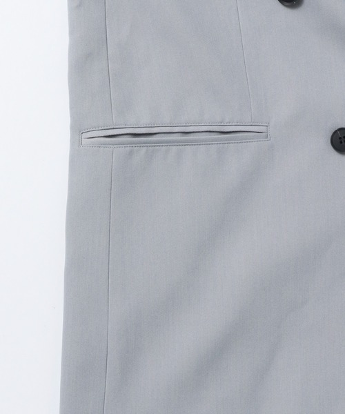 hunch（ハンチ）の「ポリツイル ダブルジャケット（テーラードジャケット・レディース・ライトブルーグレー/サンドベージュ/ブラック・FREE）」の18枚目の写真